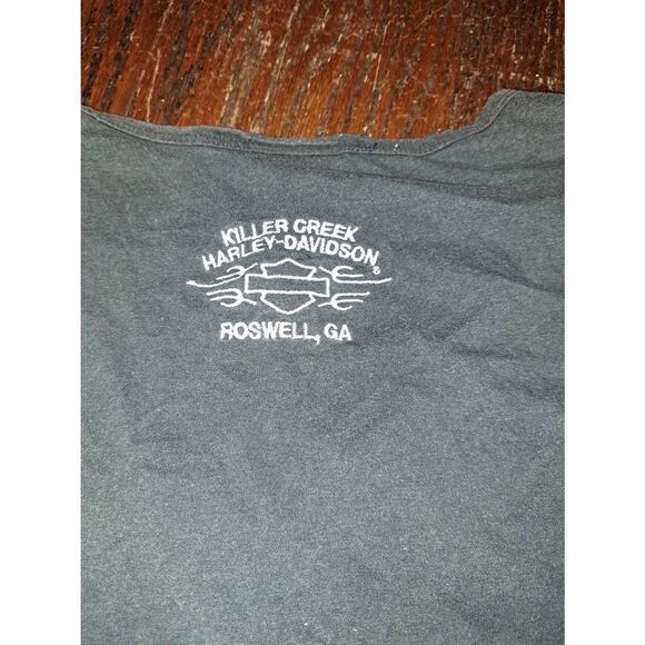 Vintage Medium Harley Davidson Killer Creek Roswell Georgia Sleeveless Shirt - Picture 5 of 5